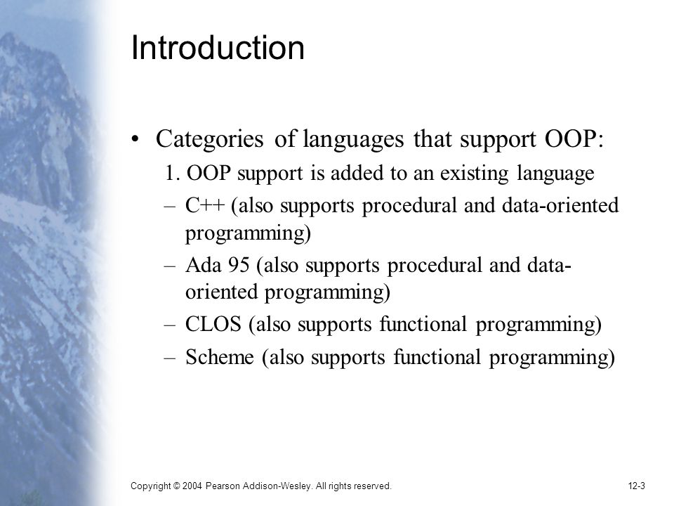 ISBN Chapter 12 Support for Object- Oriented Programming. - ppt download