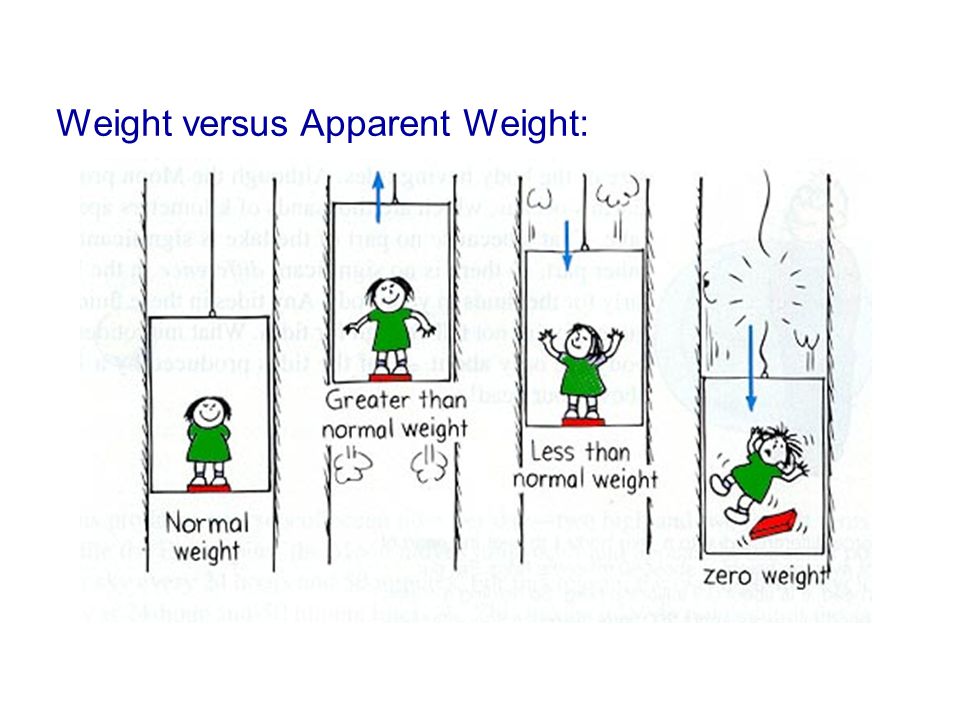 Weight versus Apparent Weight: