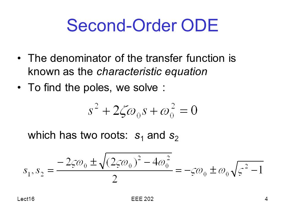 Lect16eee 21 System Responses Dr Holbert March 24 Ppt Download