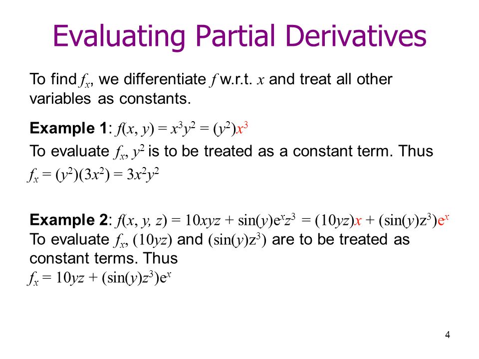 1 Supplement Partial Derivatives 2 1 D Derivatives Review Given F X F X Df Dx Rate Of Change Of F At Point X W R T X H F X H F X Xx H Ppt Download