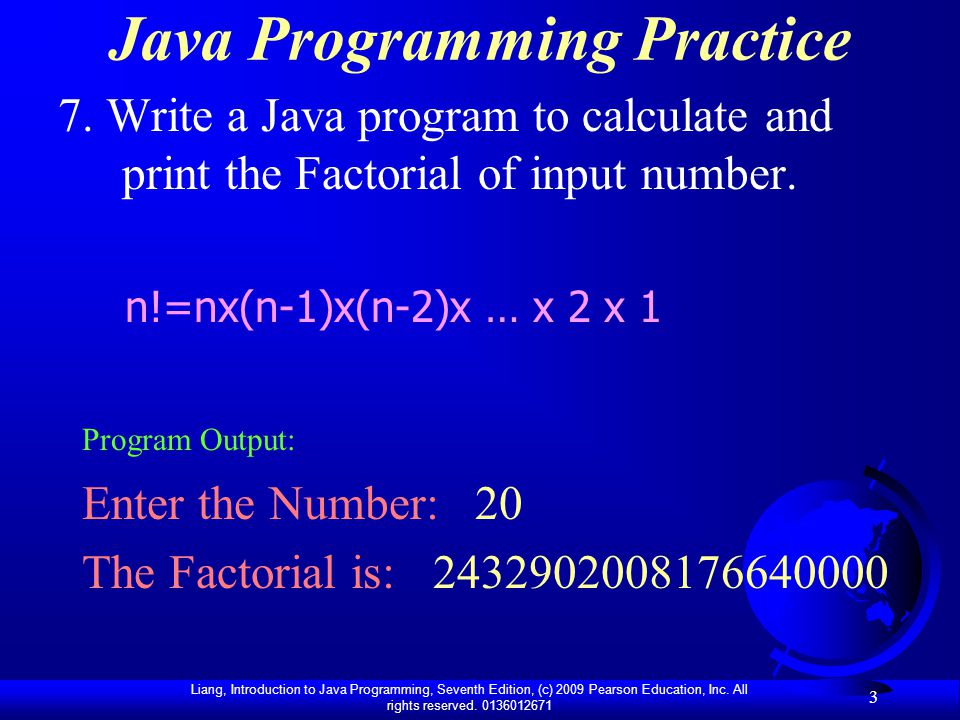 Liang Introduction To Java Programming Seventh Edition C 09 Pearson Education Inc All Rights Reserved Java Programming Practice Ppt Download