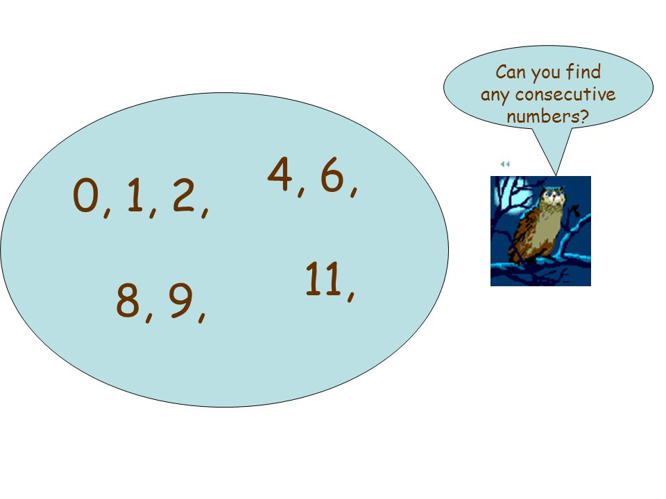 Consecutive Numbers Unit 5 – Activity 1