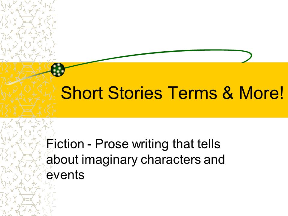 Short Stories Terms & More.