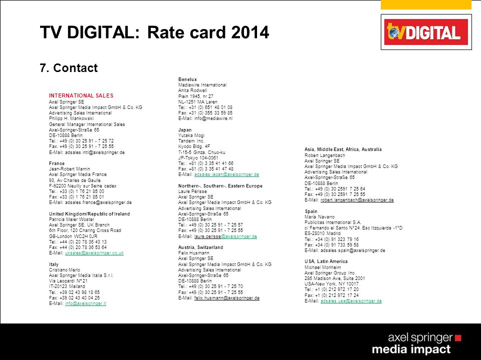 Funk Uhr Rate Card No 56 Valid As Of January 1st Ppt Download