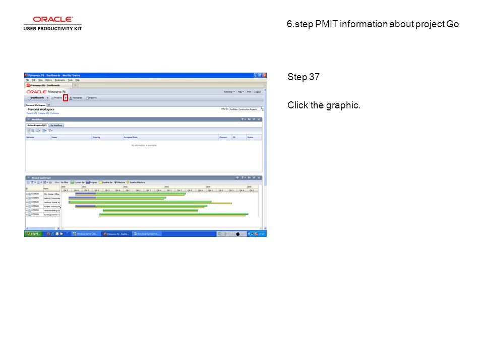 6.step PMIT information about project Go Step 37 Click the graphic.