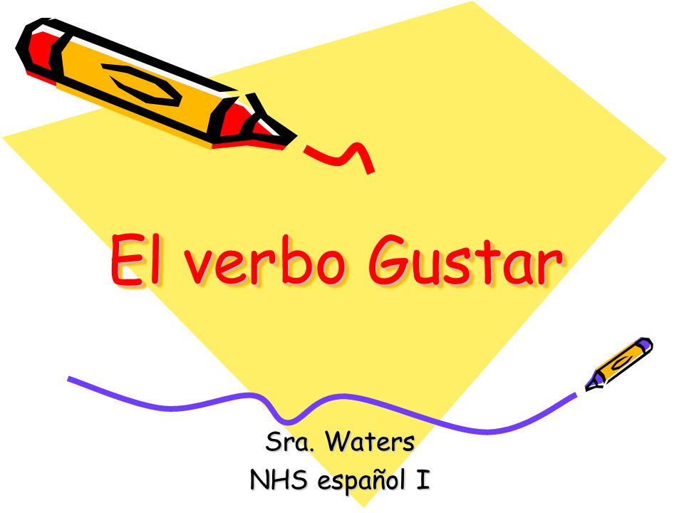 Sra. Waters NHS español I El verbo Gustar