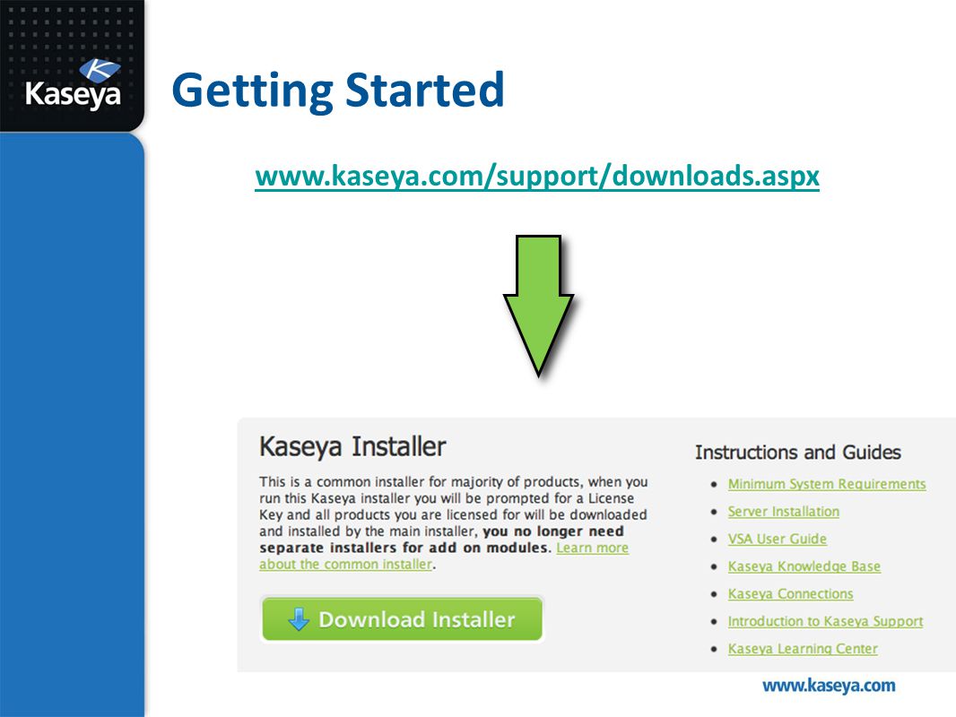 kaseya 6.3 kaseya 6.3