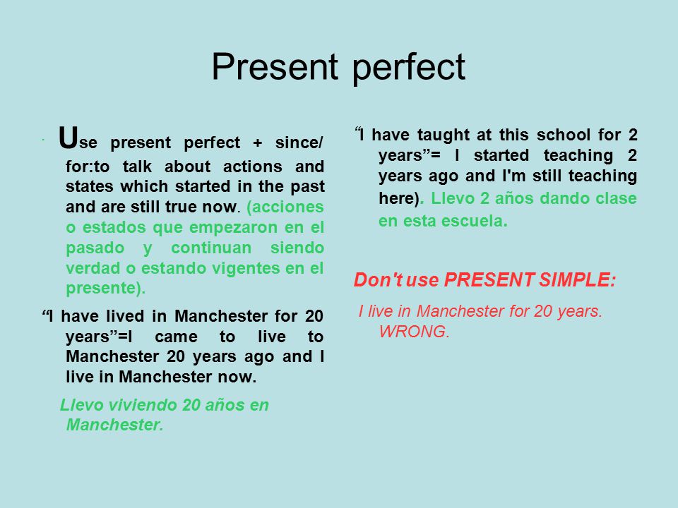 Use the present perfect negative. Present perfect правило 7 класс. The perfect present. Present perfect презентация. Present perfect past perfect.