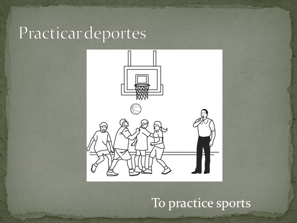 To practice sports