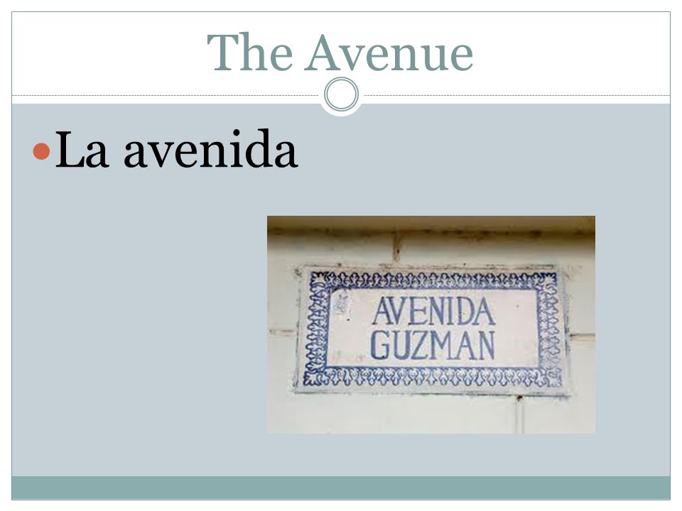 The Avenue La avenida