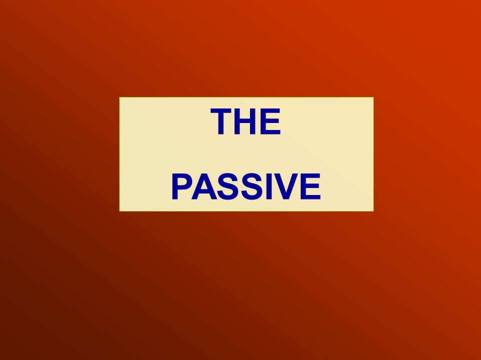 The Passive The Passive Millions Of People Speak Spanish Forma