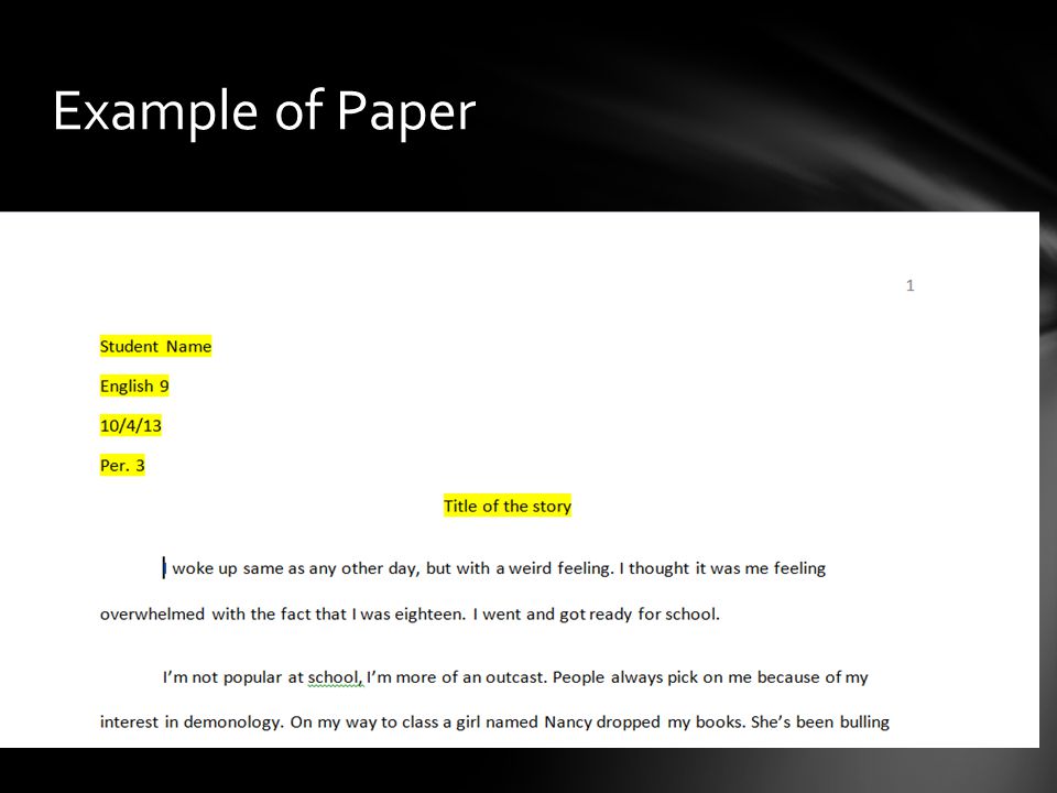 Example of Paper