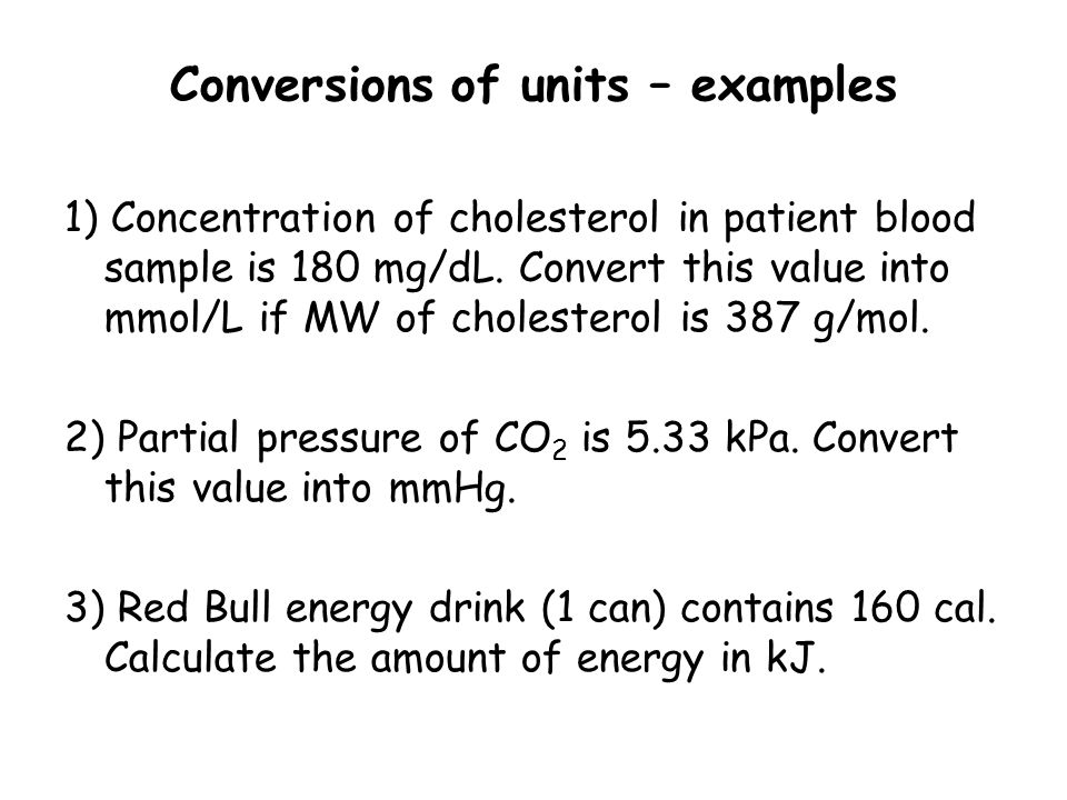 Chemical Calculations Used In Medicine Part 1 Pavla Balinova Ppt Download