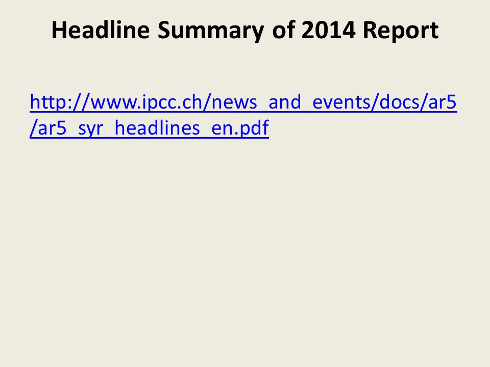 Headline Summary of 2014 Report   /ar5_syr_headlines_en.pdf