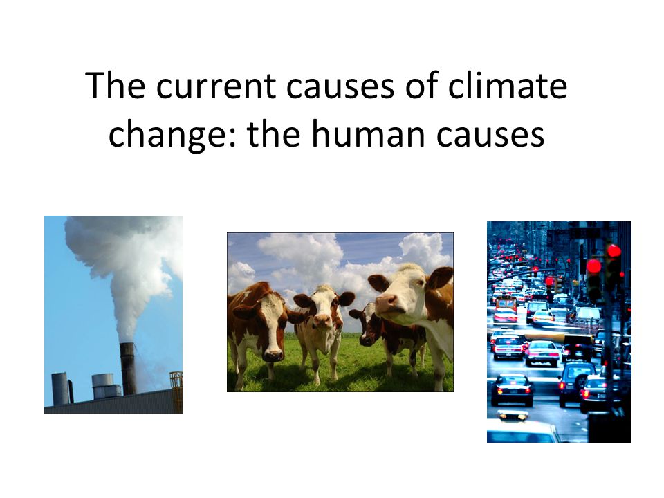 The current causes of climate change: the human causes