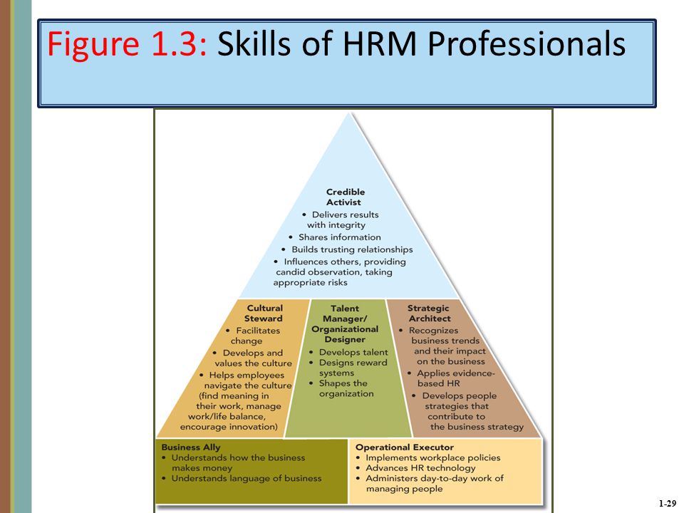 1-29 Figure 1.3: Skills of HRM Professionals