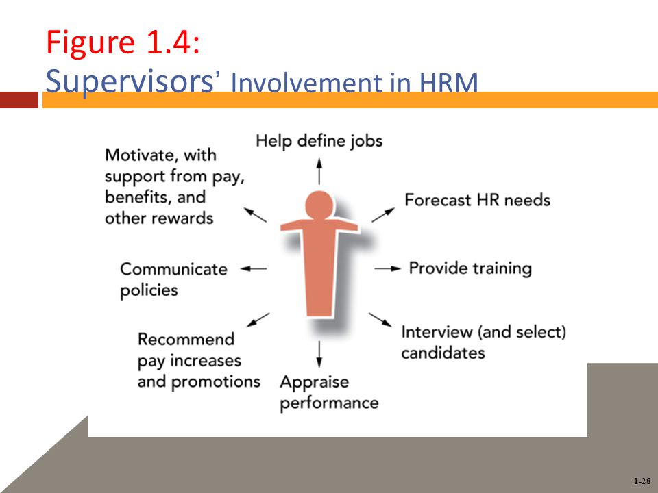 1-28 Figure 1.4: Supervisors ’ Involvement in HRM