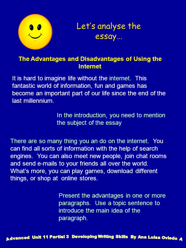 advantages and disadvantages of internet paragraph