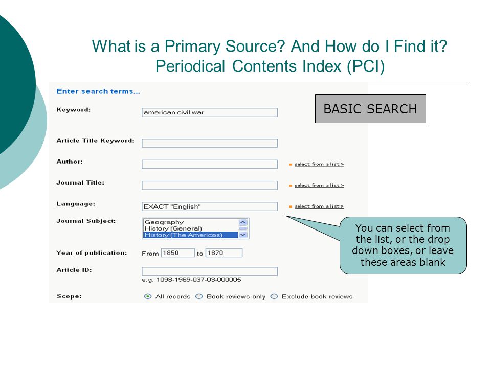 What is a Primary Source. And How do I Find it.