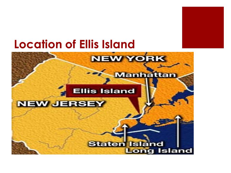 Location of Ellis Island
