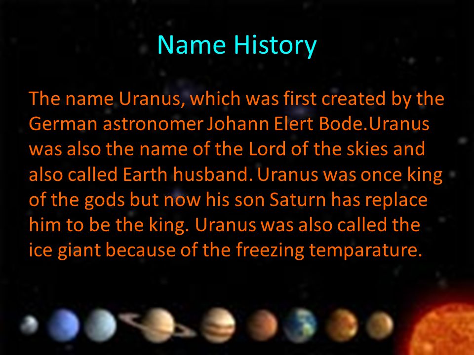 Uranus By Ceni 6b Uranus Uranus Is The Seventh Planet From The Sun And The Third Of The 4 Gas Giants Uranus Is 14 5 Bigger Then Earth It Have That Ppt Download