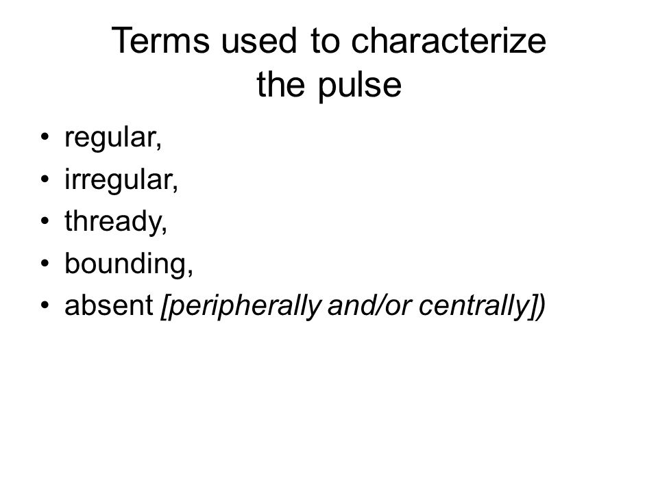 Regularly Irregular Pulse Regularly Irregular Pulse