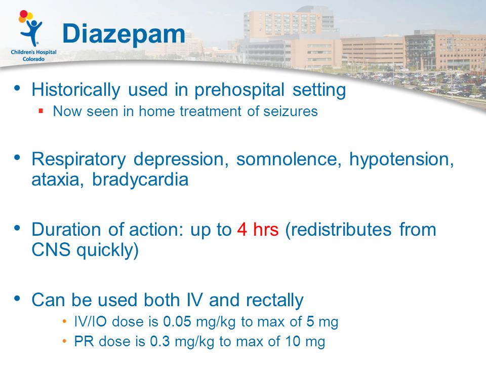 Im seizures valium for