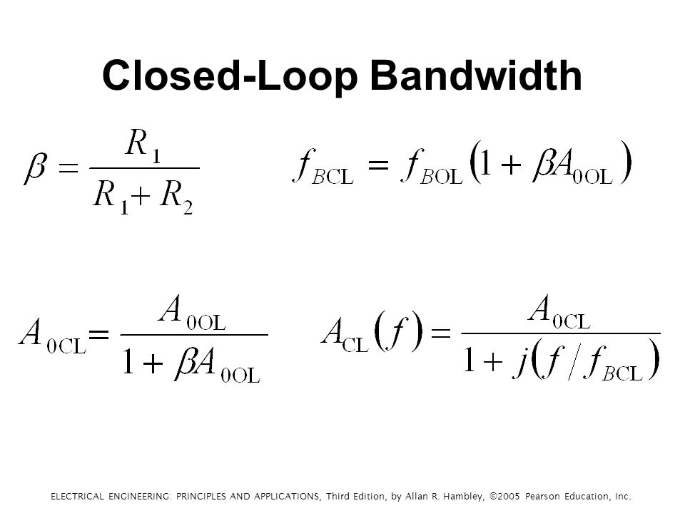 Closed-Loop Bandwidth