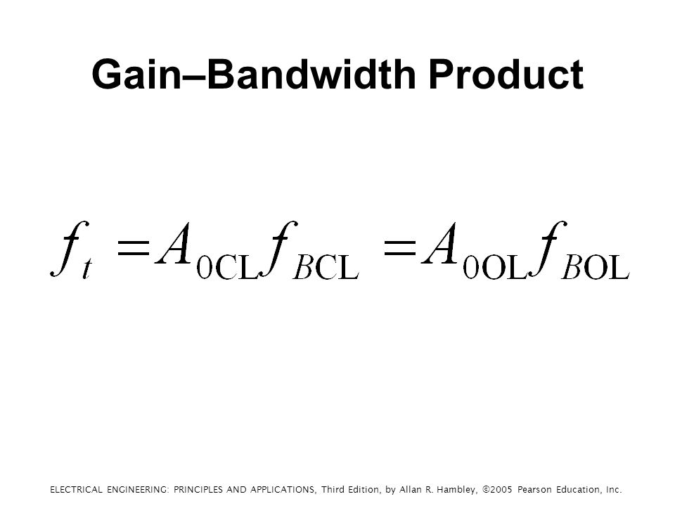 Gain–Bandwidth Product