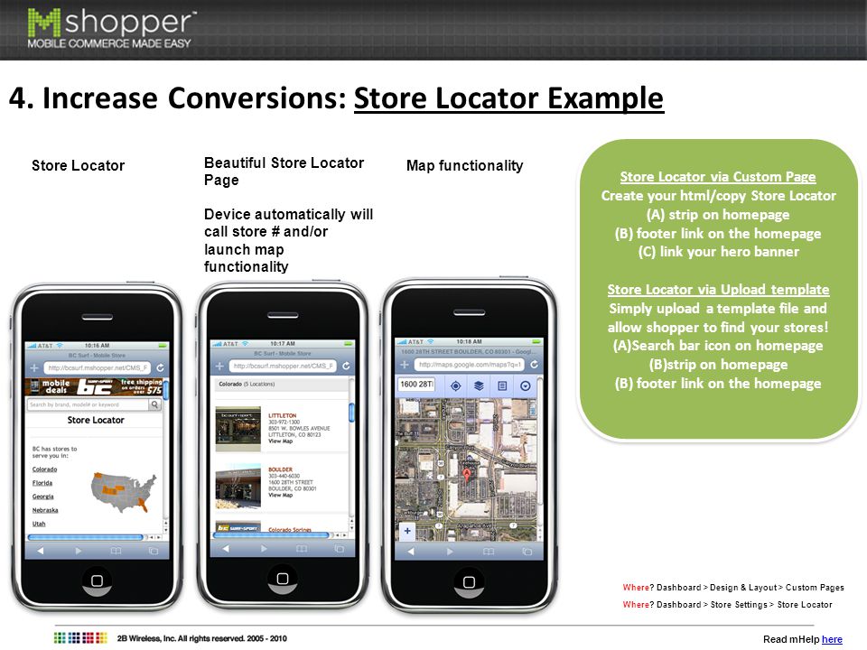 4. Increase Conversions: Store Locator Example Where.