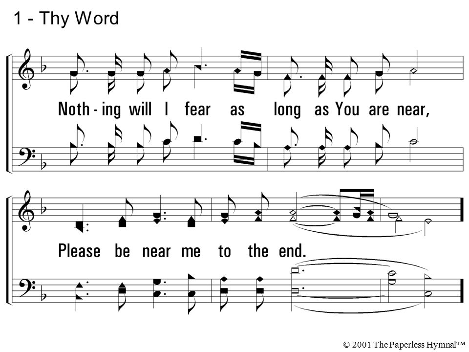 1 - Thy Word © 2001 The Paperless Hymnal™
