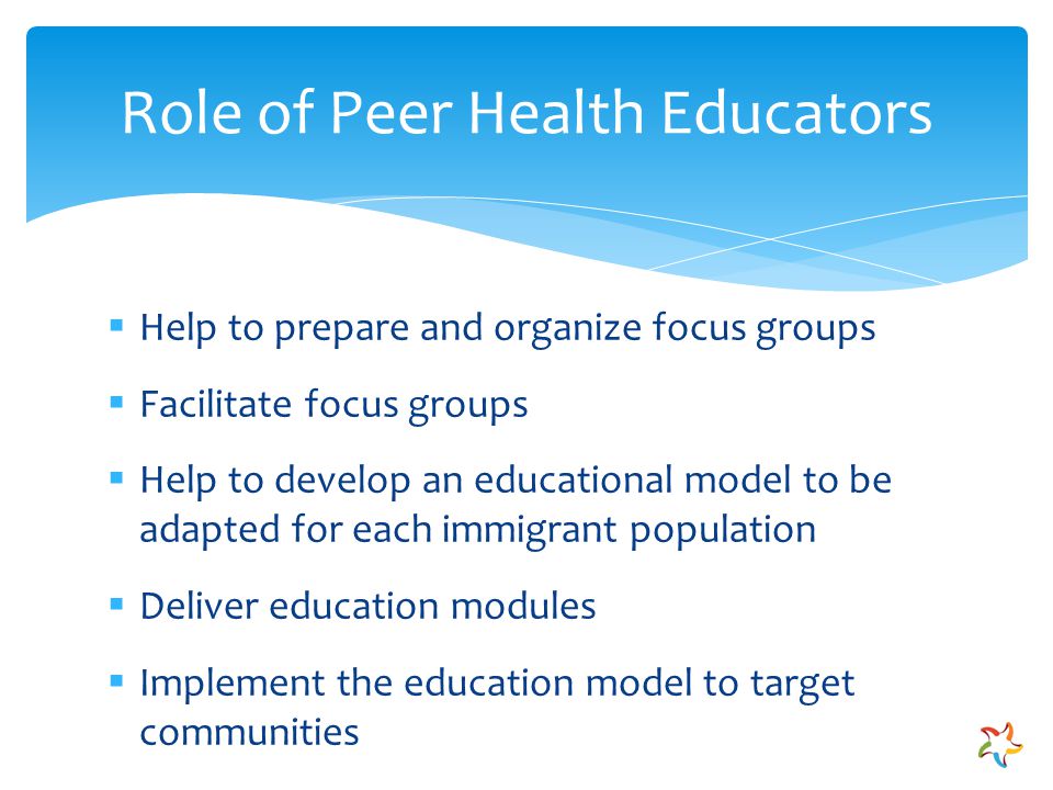 Focus Group Facilitator Training. 1.Welcome 2.Role Of Peer Health Educators  3.Focus Groups A.what Is A Focus Group? B.types Of Focus Groups C.how To  Organize. - Ppt Download