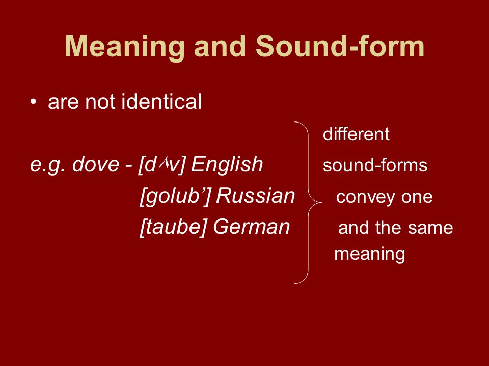 Word Meaning Two Approaches To Word Meaning Meaning And