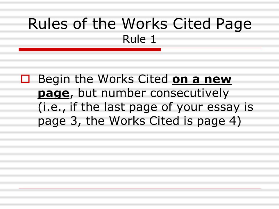 the works cited page mla format for a bibliography ppt download