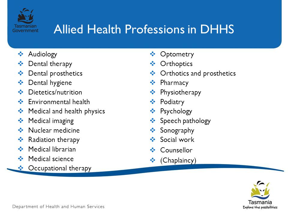 professions allied to medicine