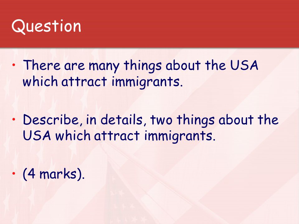 The immigration debate before September 11 th centred mainly on economics and social issues.