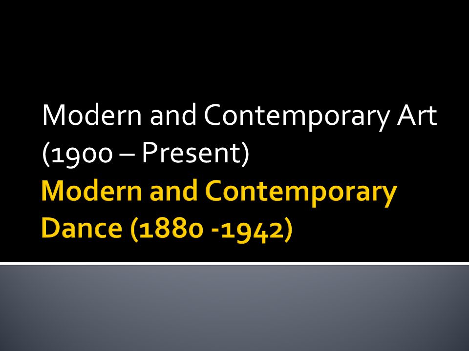 Modern and Contemporary Art (1900 – Present)