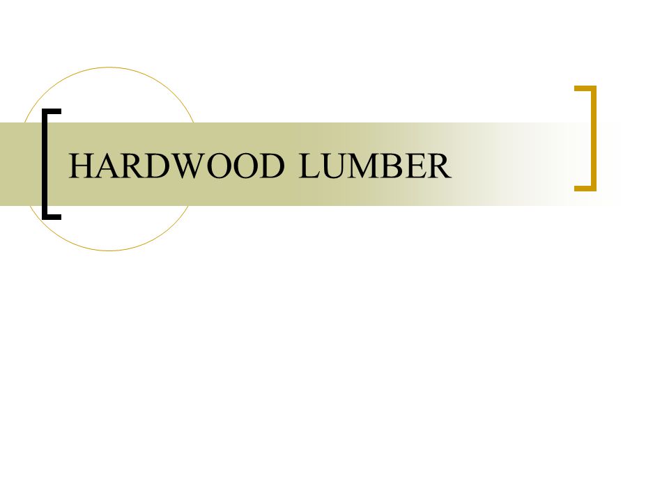 HARDWOOD LUMBER