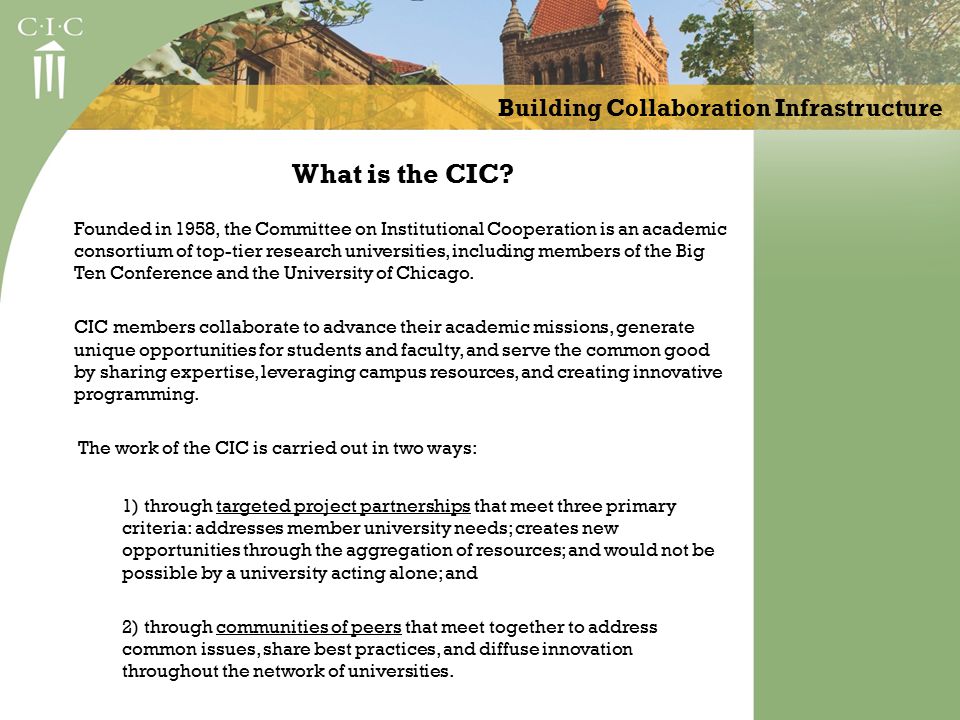 What is the CIC.
