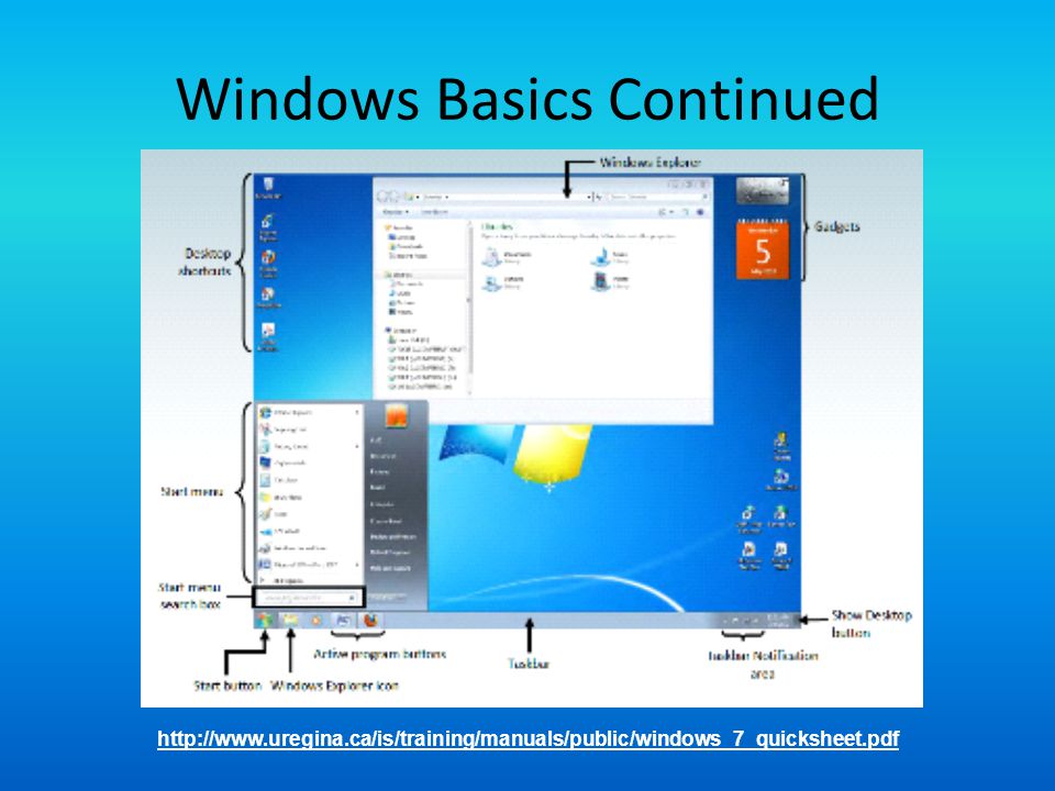 Windows Basics Continued