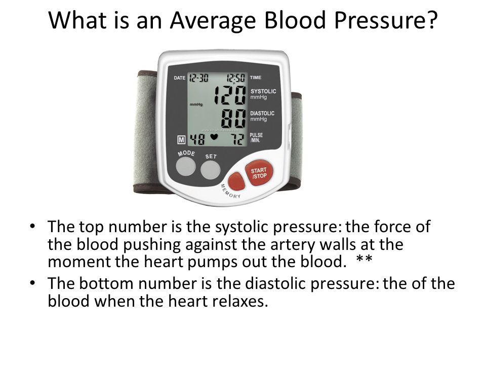 What is an Average Blood Pressure. Reading.