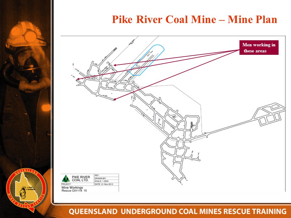 Pike River Coal Mine – Mine Plan Men working in these areas