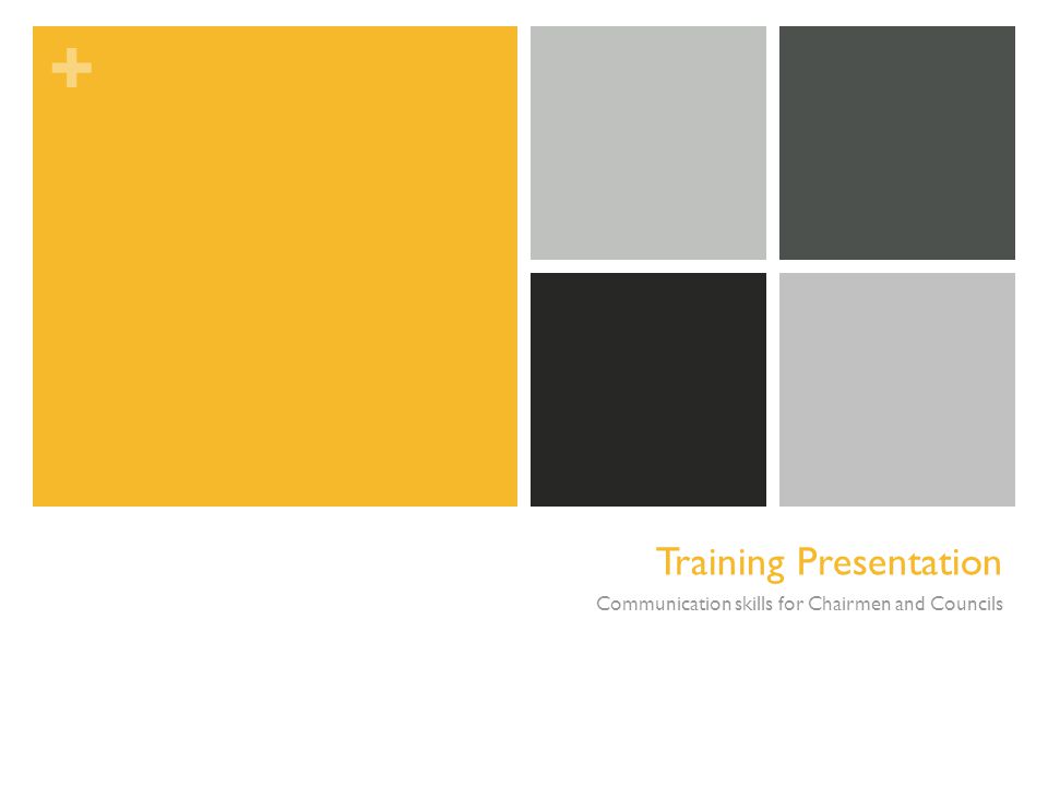 training presentation communication skills for chairmen and councils training presentation