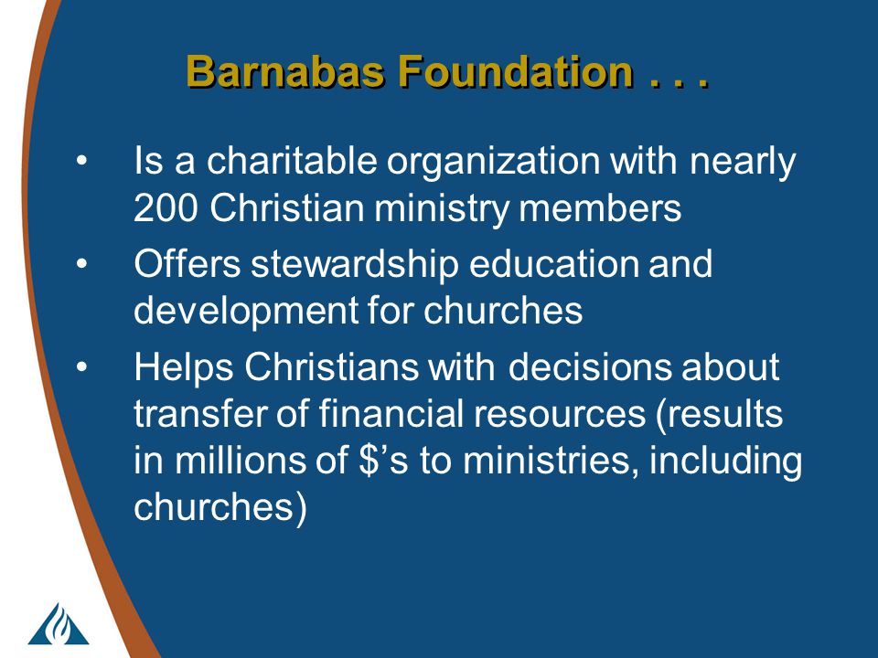 Barnabas Foundation...