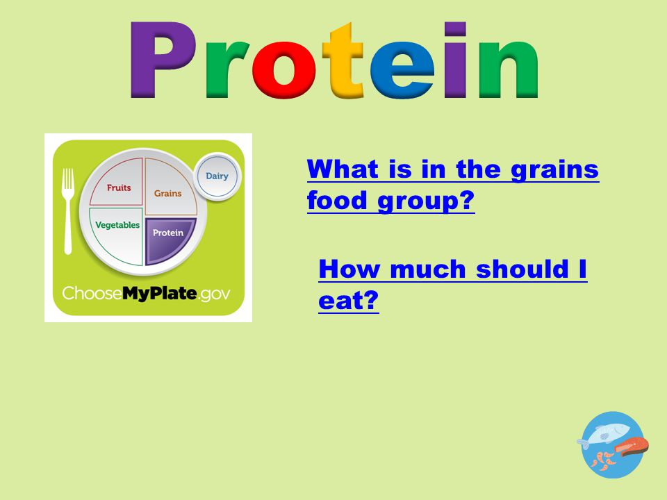 What is in the grains food group How much should I eat