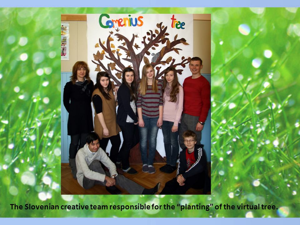 The Slovenian creative team responsible for the planting of the virtual tree.