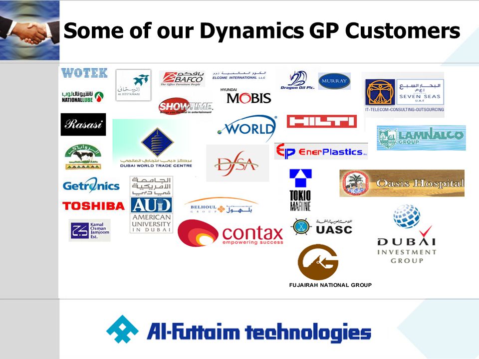 Some of our Dynamics GP Customers