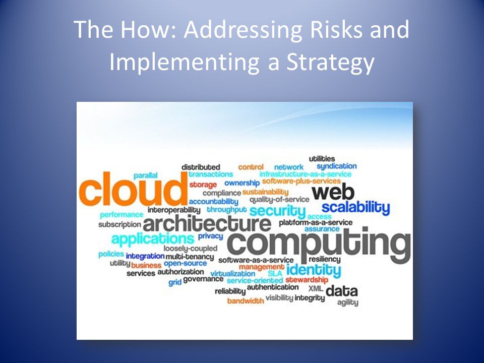 The How: Addressing Risks and Implementing a Strategy