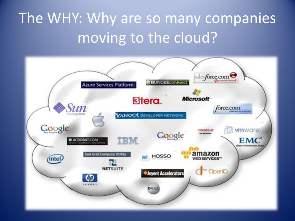 The WHY: Why are so many companies moving to the cloud
