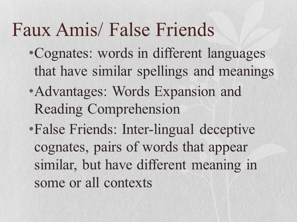 Faux Amis: 20 French False Friends to Watch Out For